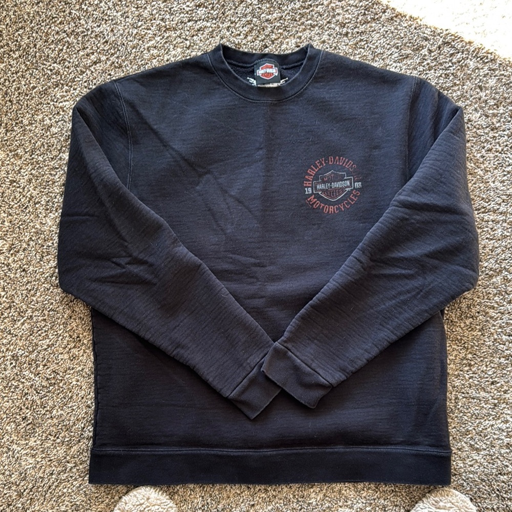Harley-Davidson Black Men's Crew Sweater
